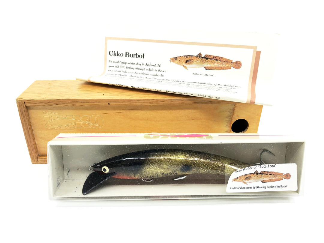 Turus Ukko Burbot, Genuine Burbot Skin Finish, w/Box & Wood Box- Only 30 Made