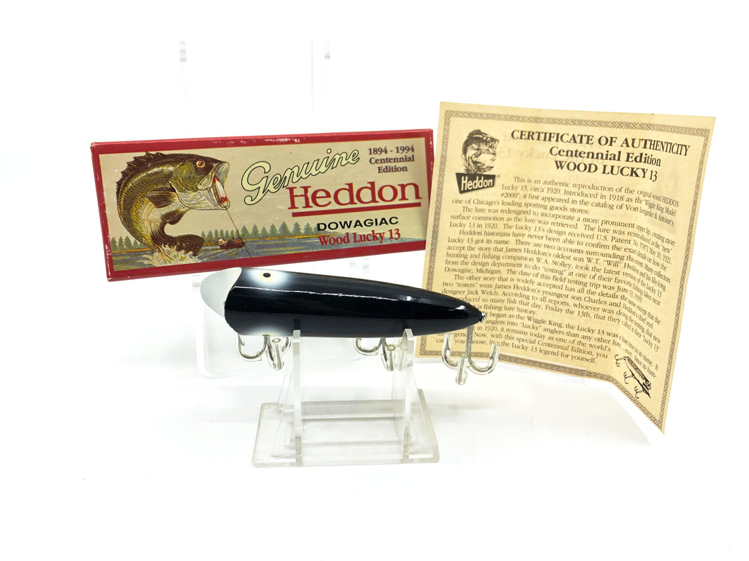 Heddon Centennial Edition Wood Lucky 13 New in Box NO. X2500W-BPF Color Numbered!