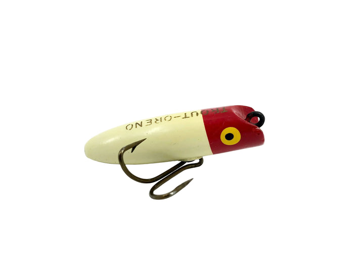 South Bend Trout Oreno, Red Head/White Color - Marked, Very Good Condition