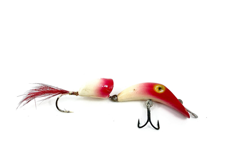 Twin Minnow Jointed Minnow, Red & White Color