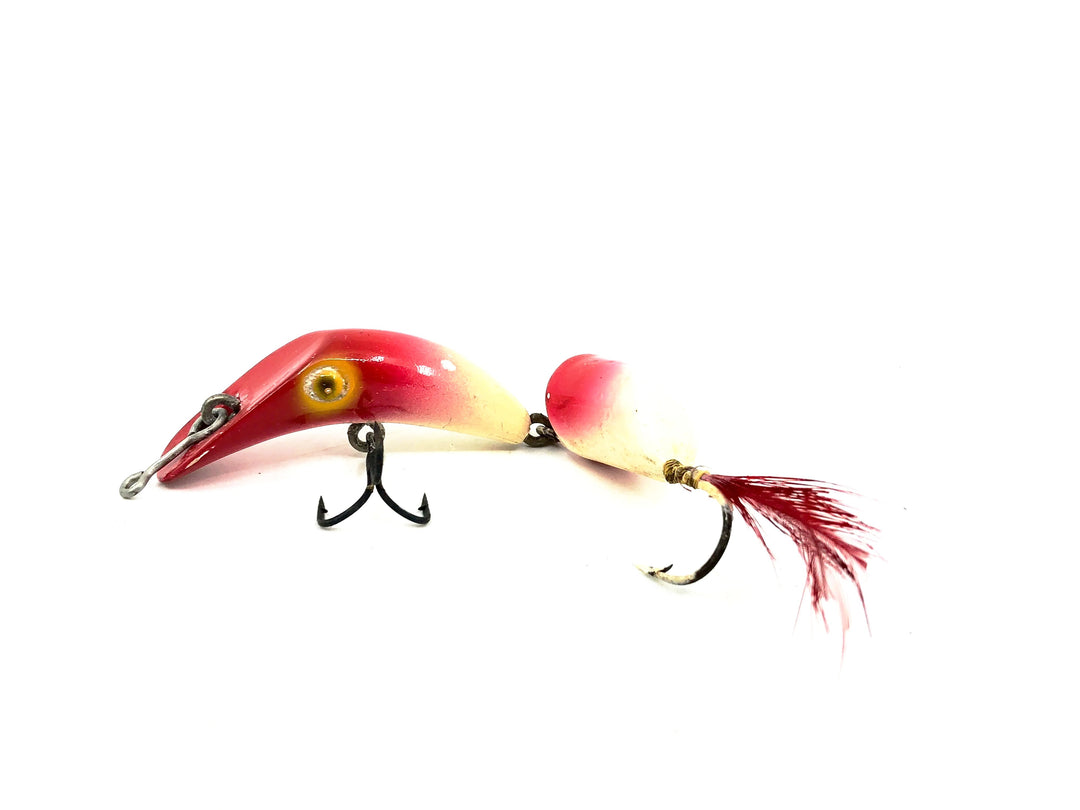 Twin Minnow Jointed Minnow, Red & White Color