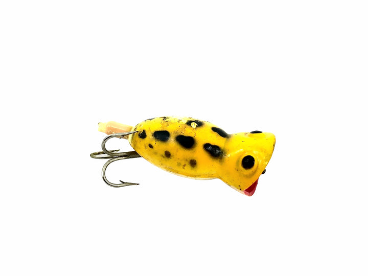 Imitation Flyrod Hula Popper, Yellow Frog Color