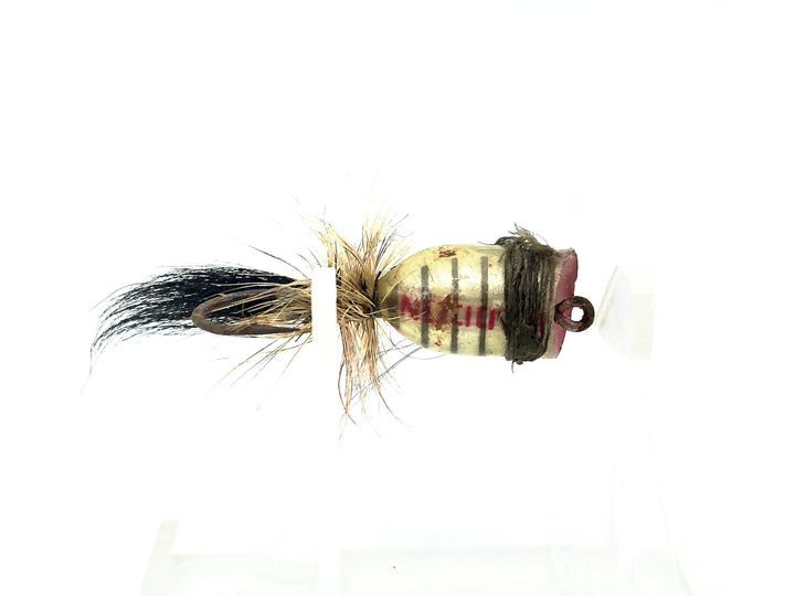 Heddon Bass Bug Spook 974 Fly Rod Lure, GR Grey Body Color