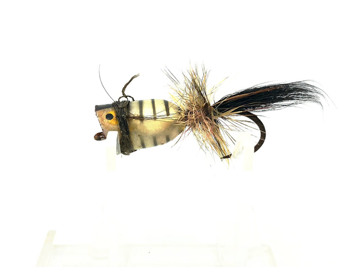Heddon Bass Bug Spook 974 Fly Rod Lure, GR Grey Body Color