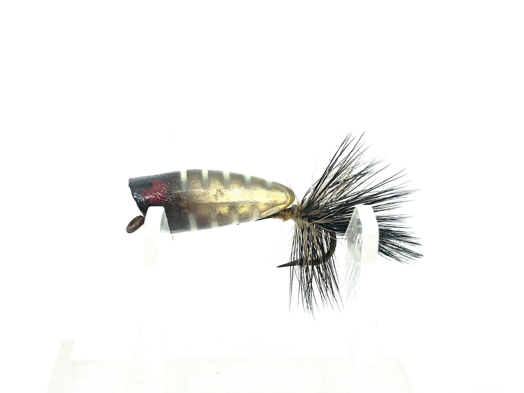 Heddon Bass Bug Spook 940 Fly Rod Lure, BW Black White Heddon Popper Spook 940 Fly Rod Lure, BW Black White Color