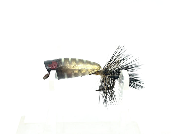 Heddon Bass Bug Spook 940 Fly Rod Lure, BW Black White Heddon Popper Spook 940 Fly Rod Lure, BW Black White Color