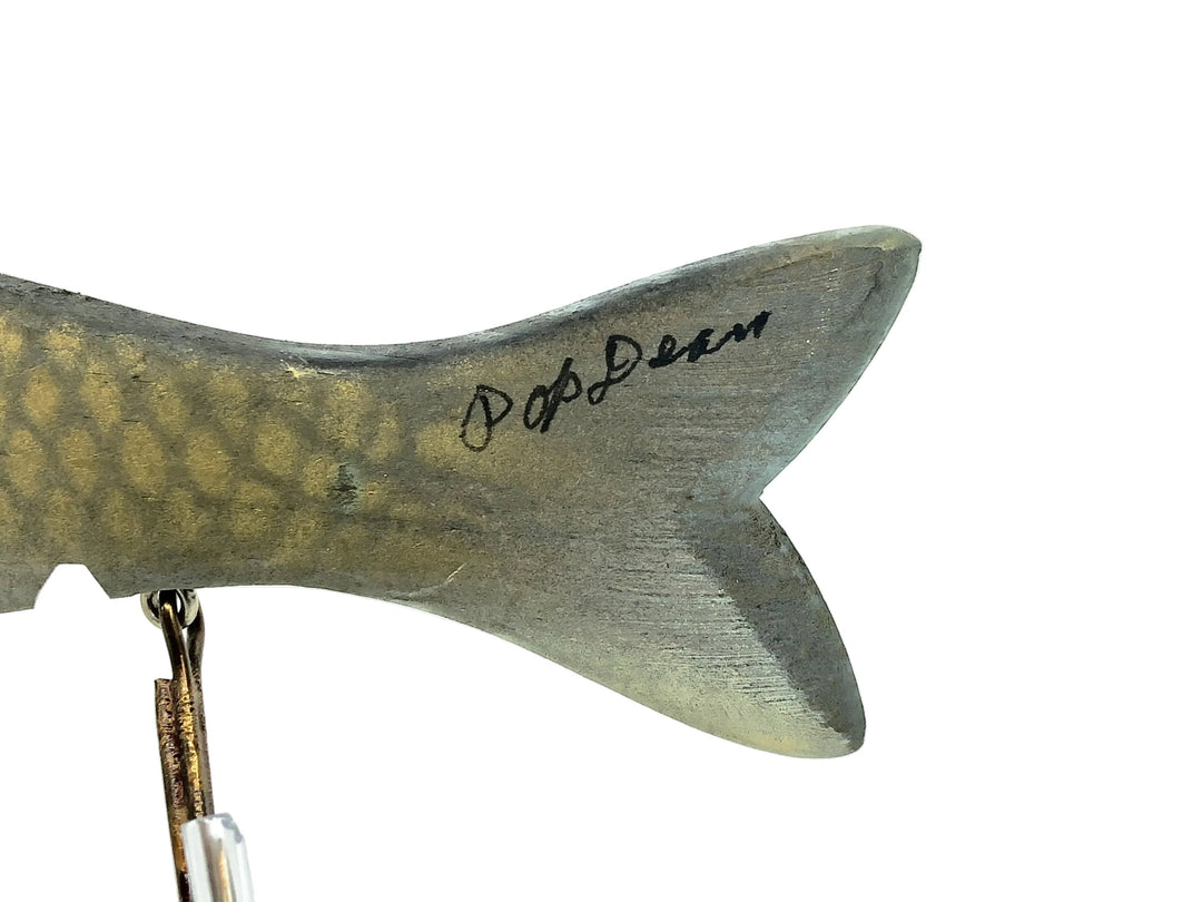 Pop Dean Musky Lure, Walleye Color, Signed