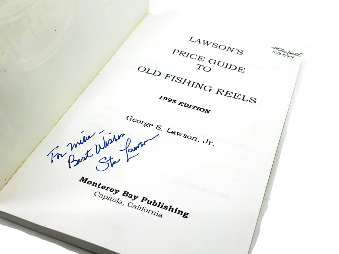 Lawson's Price Guide to Old Fishing Reels 1965 Edition - Signed