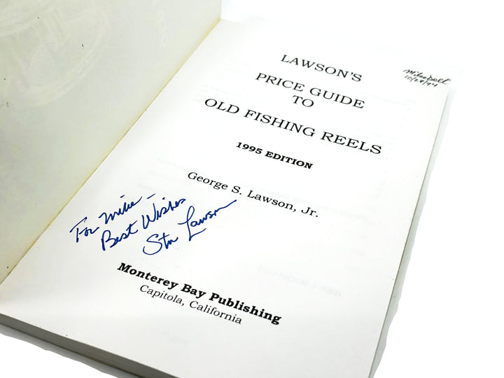 Lawson's Price Guide to Old Fishing Reels 1965 Edition - Signed