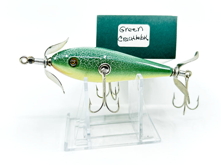 Cedar Creek Minnow - 3 Hook- Green Crackleback Color - Earlier Model