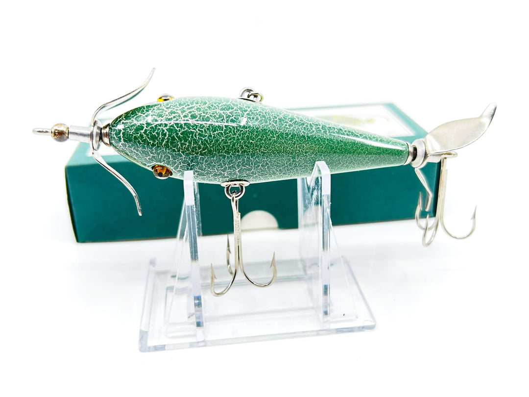 Cedar Creek Minnow - 3 Hook- Green Crackleback Color - Earlier Model