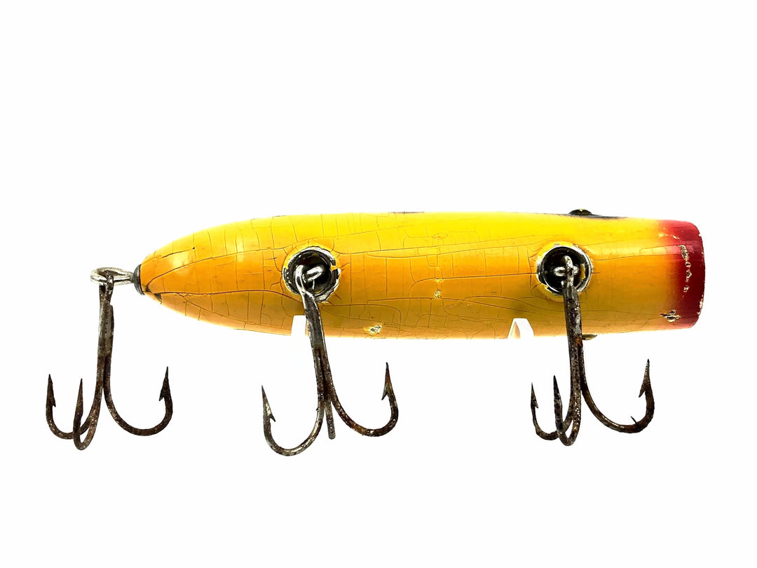 South Bend Wooden Bass Oreno, SY Yellow Black Shadow Stripe Color