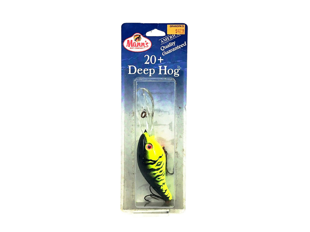 Mann's 20+ Deep Hog, Fire Shad Color on Card