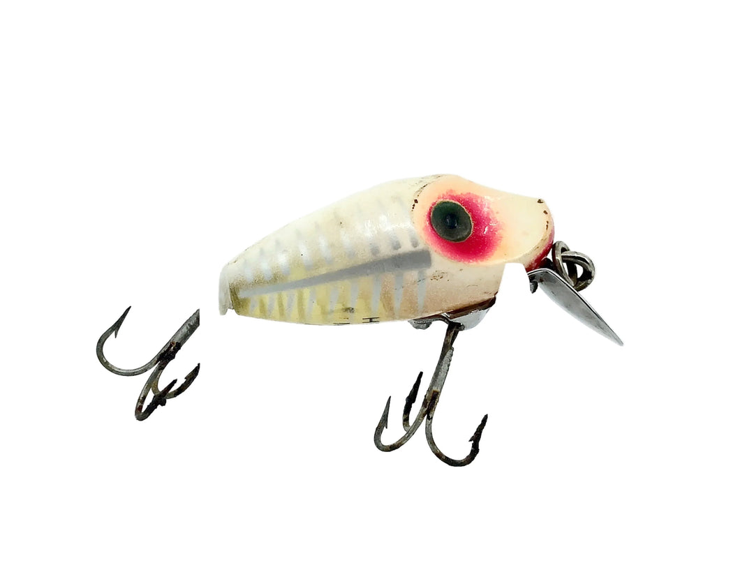 Heddon Midgit Digit River Runt Spook 9020, XRW White Shore Minnow Color