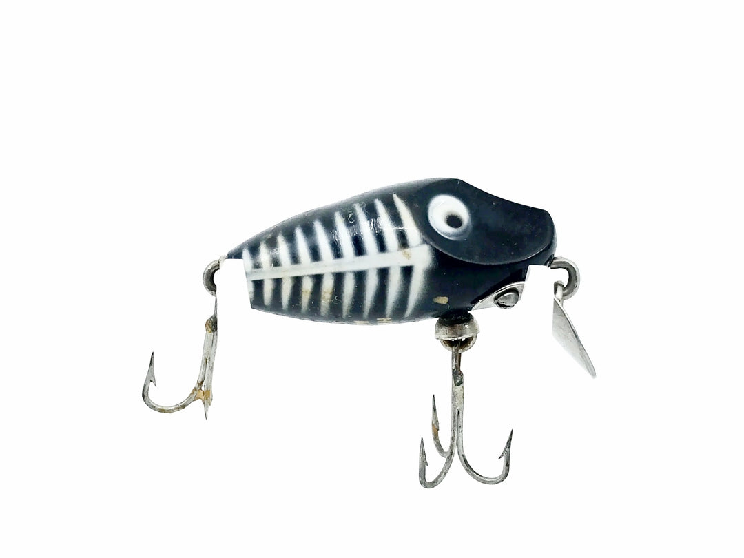 Heddon Midgit Digit River Runt Spook 9020, XBW Black Shore Minnow Color