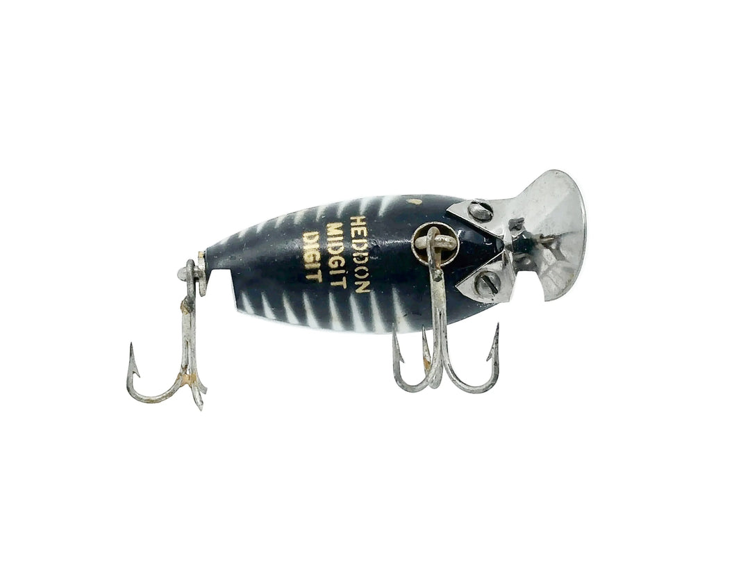 Heddon Midgit Digit River Runt Spook 9020, XBW Black Shore Minnow Color