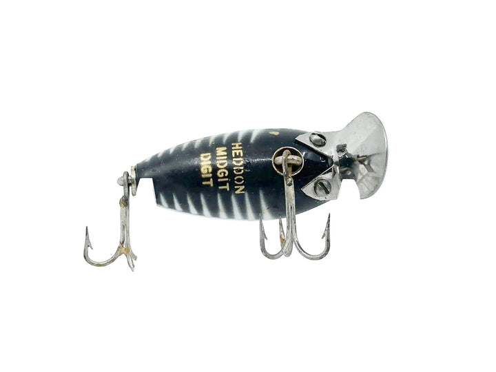 Heddon Midgit Digit River Runt Spook 9020, XBW Black Shore Minnow Color