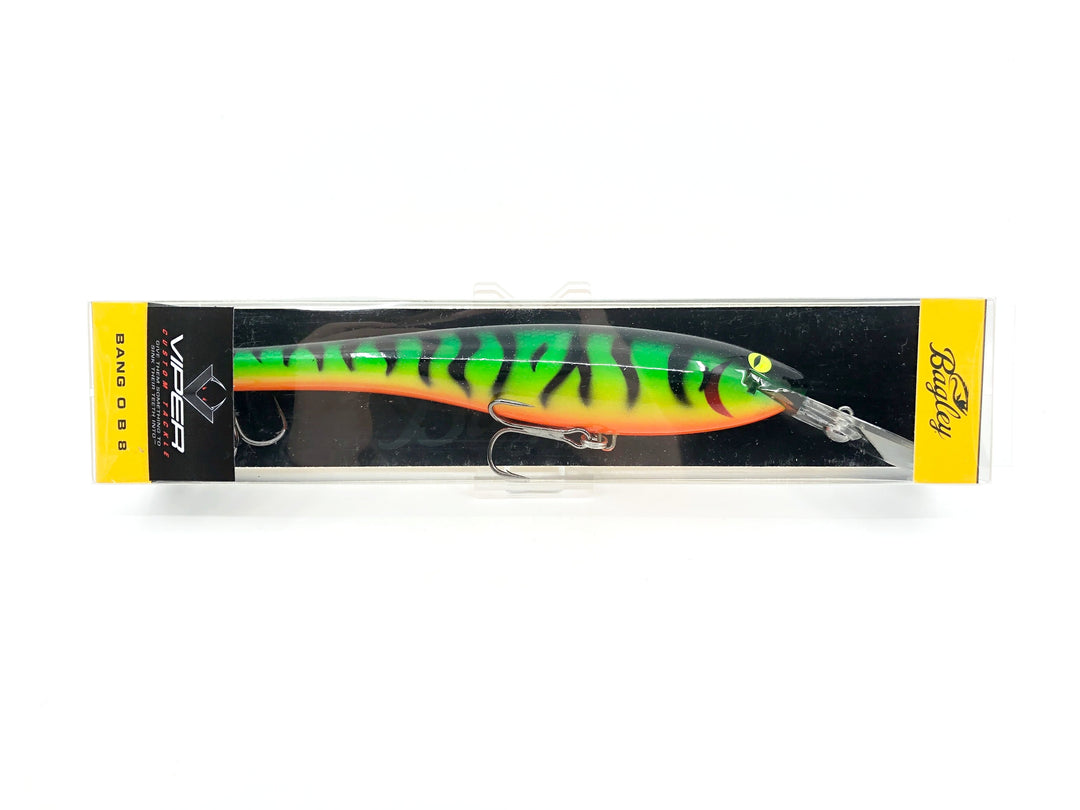 Bagley / Viper DB08 Musky Lure Vintage Fire Tiger Color - PF#5