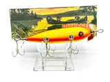 Crooked Bayou Minnow Pflueger - 5 Hook- Yellow Red Color - 2014
