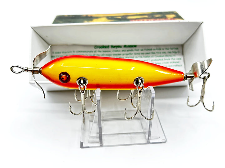 Crooked Bayou Minnow Pflueger - 5 Hook- Yellow Red Color - 2014