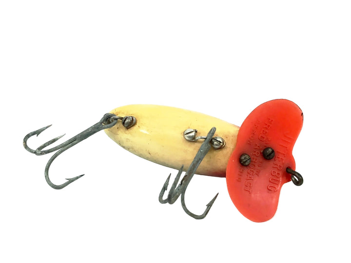 Arbogast Plastic Lip Jitterbug 1940's WWII Era, Shad Color - War Bug, Great Condition!