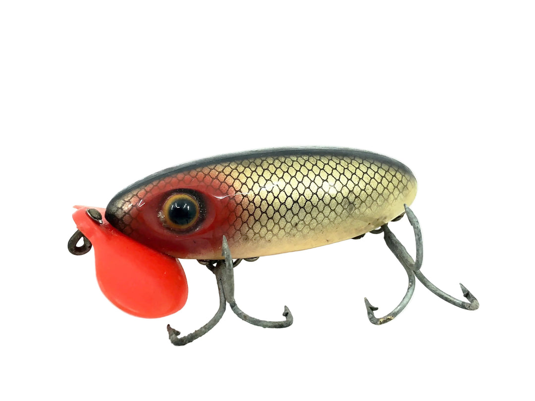 Arbogast Plastic Lip Jitterbug 1940's WWII Era, Shad Color - War Bug, Great Condition!