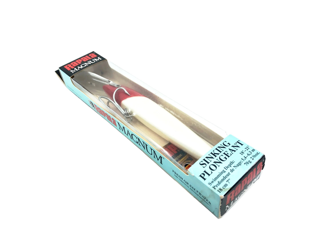 Rapala Magnum Countdown CDMAG-18, RH Red Head/White Color w/Box