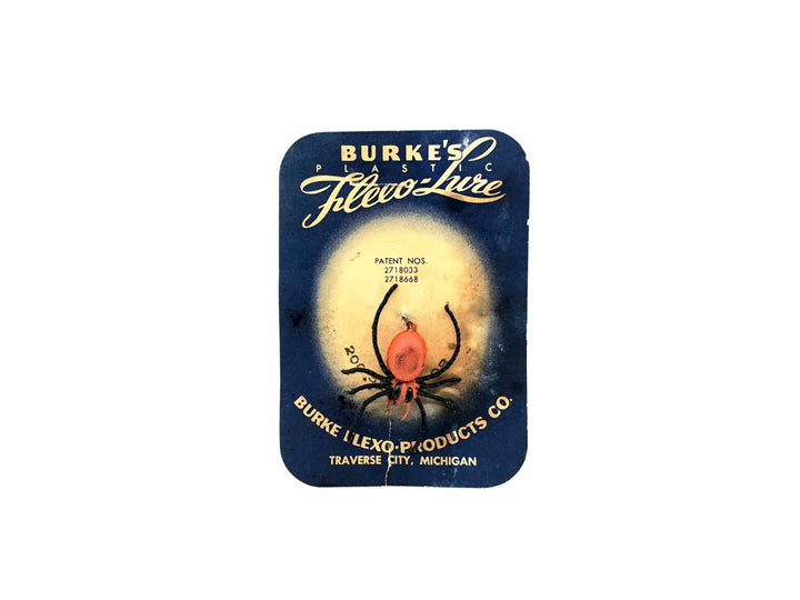 Burke 200 Floating Spider on Card, OB Orange Black Color on Card
