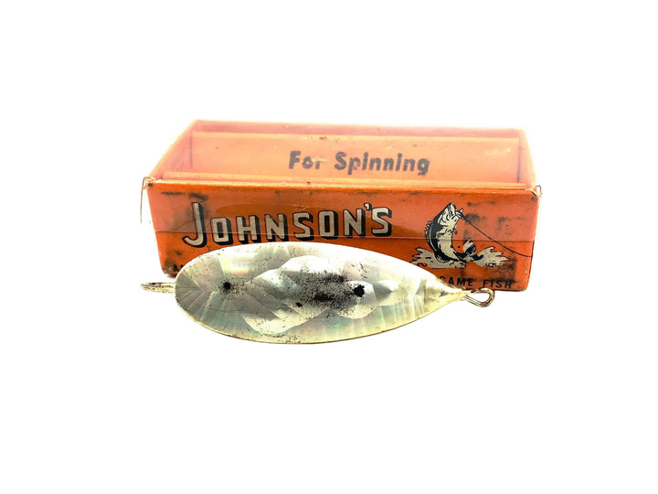 Johnson's Silver Minnow No. 1095, Hot Pearl Color in Box