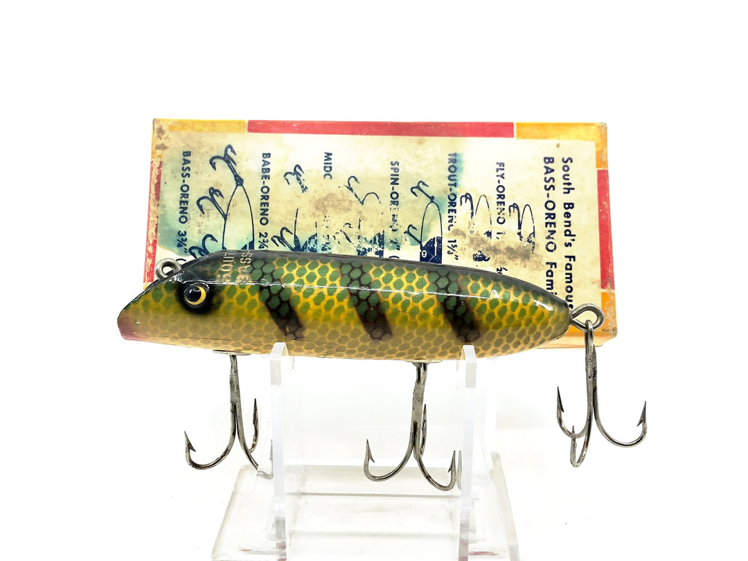 South Bend Bass Oreno 973, Perch Color, w/Nip-I-Diddee Box