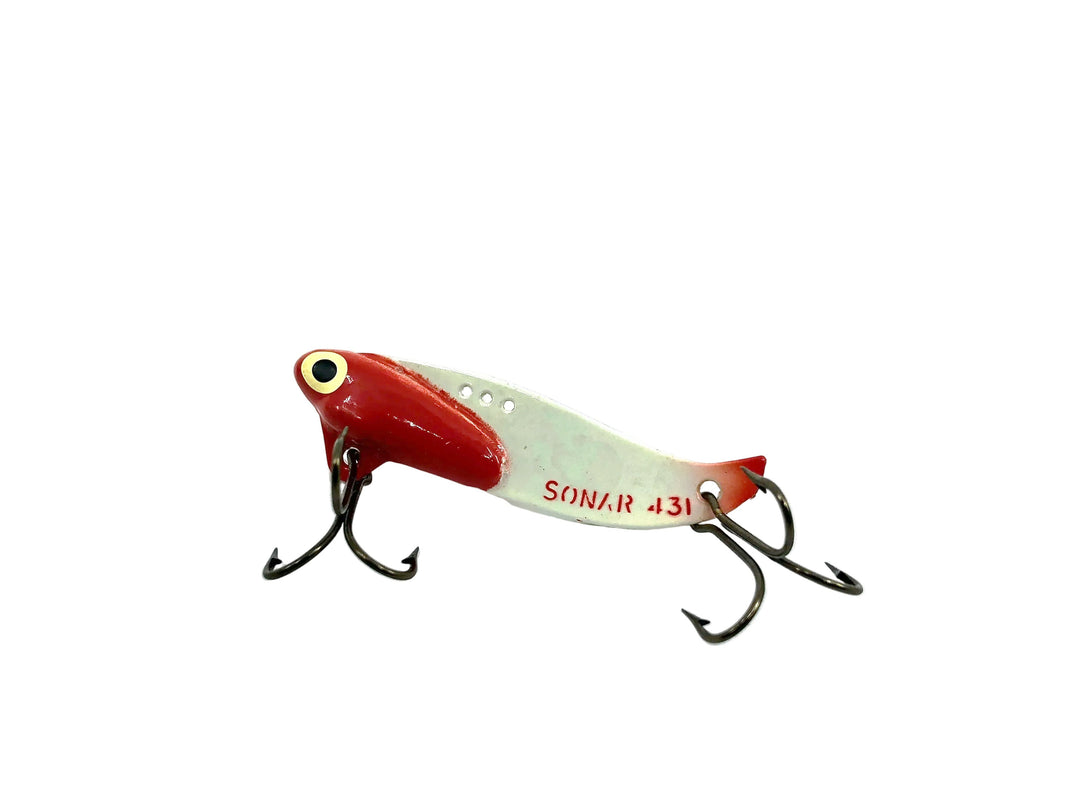 Heddon Sonar 431, White/Red Head Color
