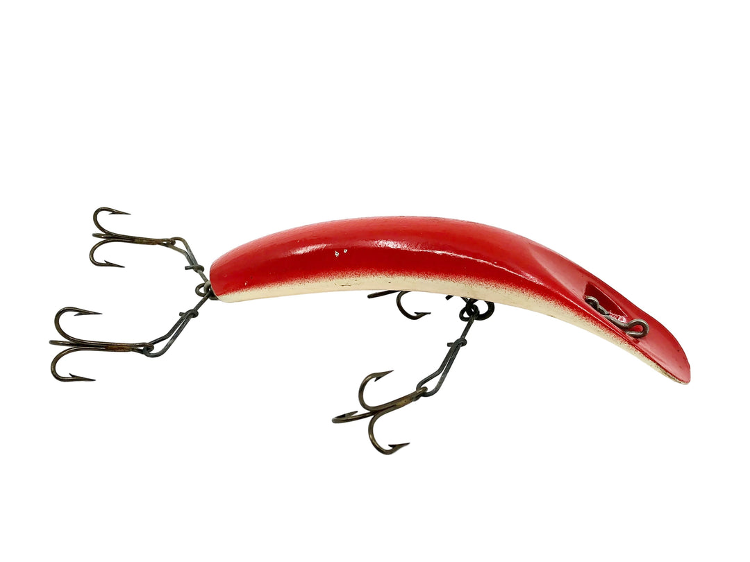 Helin Flatfish T61, WR White Bottom/Red Top Color