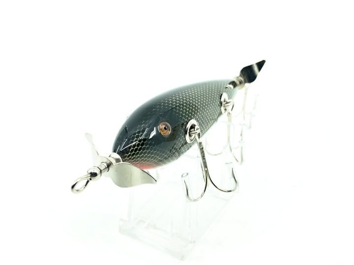 Musky Dan (XXX Lures) 5 Hook Minnow, Black Scale Color - w/COA