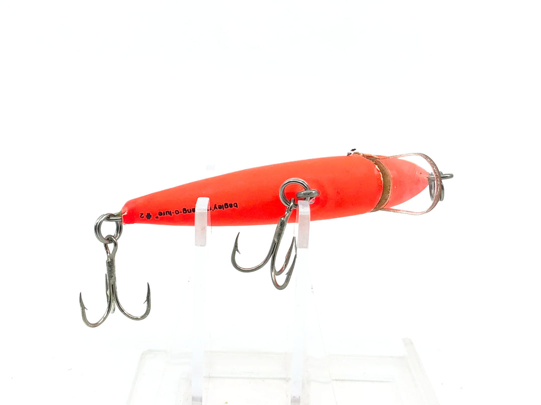 Bagley Bang-O-Lure #2 2-115, Yellow Stripes on Orange Color