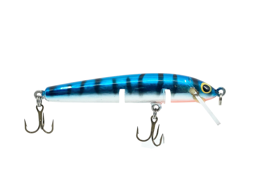 Bagley Bang-O-Lure #3 3-F7S, Blue on Silver Chrome/Tiger Stripes Color - Winter Haven