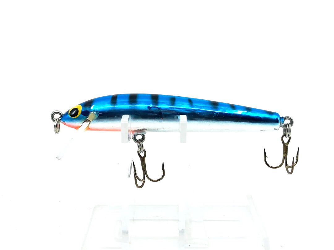 Bagley Bang-O-Lure #3 3-F7S, Blue on Silver Chrome/Tiger Stripes Color - Winter Haven