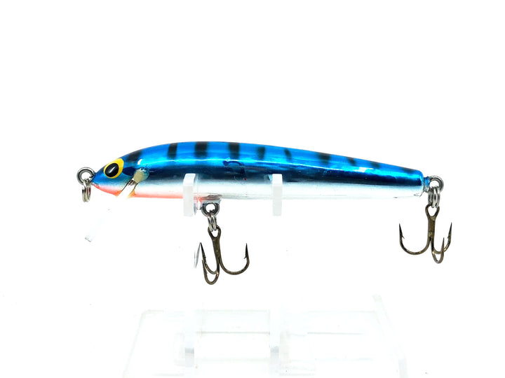 Bagley Bang-O-Lure #3 3-F7S, Blue on Silver Chrome/Tiger Stripes Color - Winter Haven