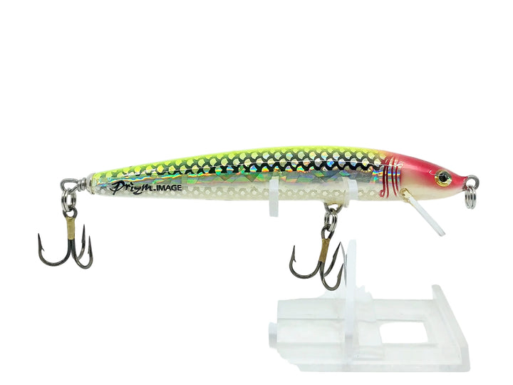 Bagley Bang-O-Lure #4 4-Prizm Image-9C4, Prizm Image/Chartreuse/Crayfish on White Color