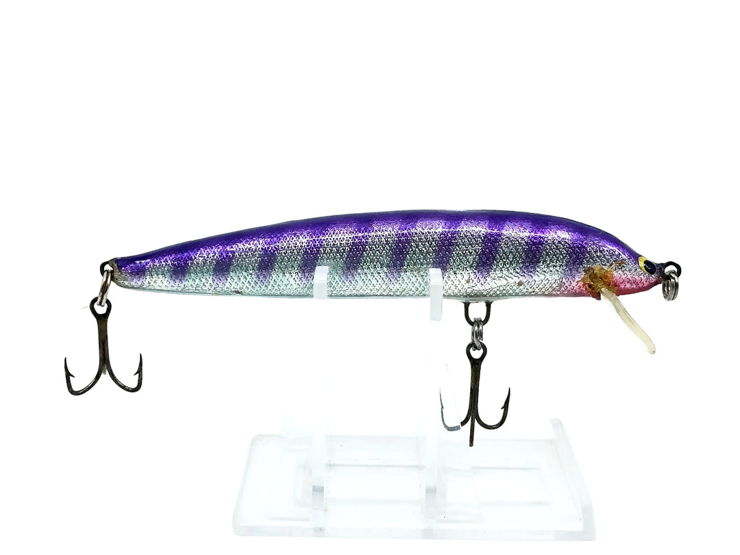 Bagley Striped Bang-O-Lure S4 4-SPS, Striped Purple on Silver Foil Color
