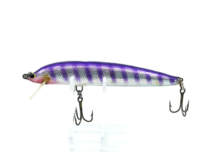 Bagley Striped Bang-O-Lure S4 4-SPS, Striped Purple on Silver Foil Color