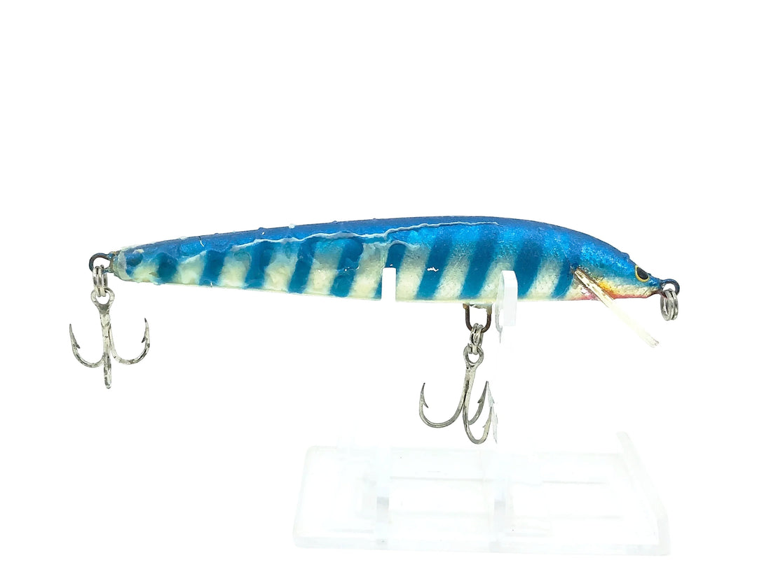 Bagley Striped Bang-O-Lure S4 4-SBLS, Striped Blue on Silver Foil Color