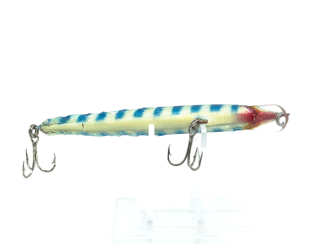 Bagley Striped Bang-O-Lure S4 4-SBLS, Striped Blue on Silver Foil Color