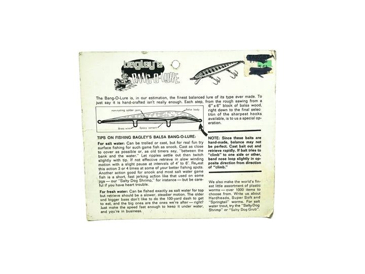 Bagley Striped Bang-O-Lure S5-GG, Striped Green on Gold Color