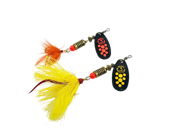 Mepps Black Fury Dressed #3, Yellow/Orange Color