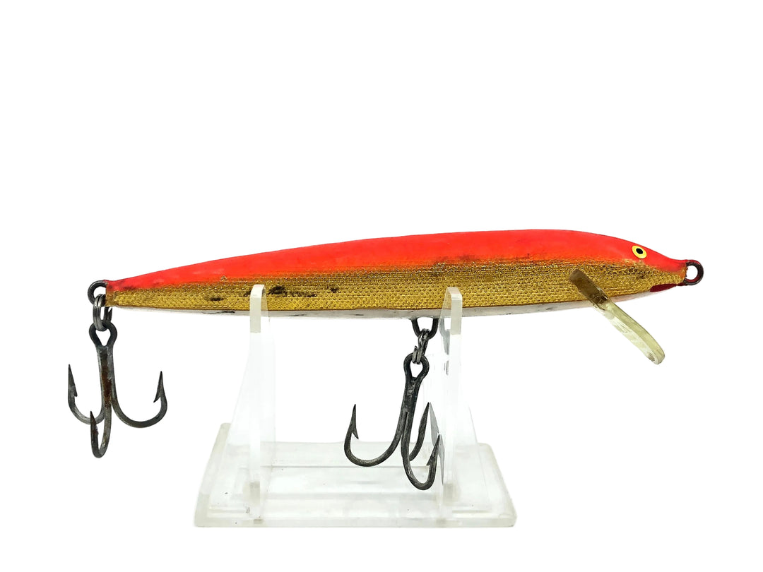 Rapala Original Magnum Floating F13, Red Fluorescent Gold Color