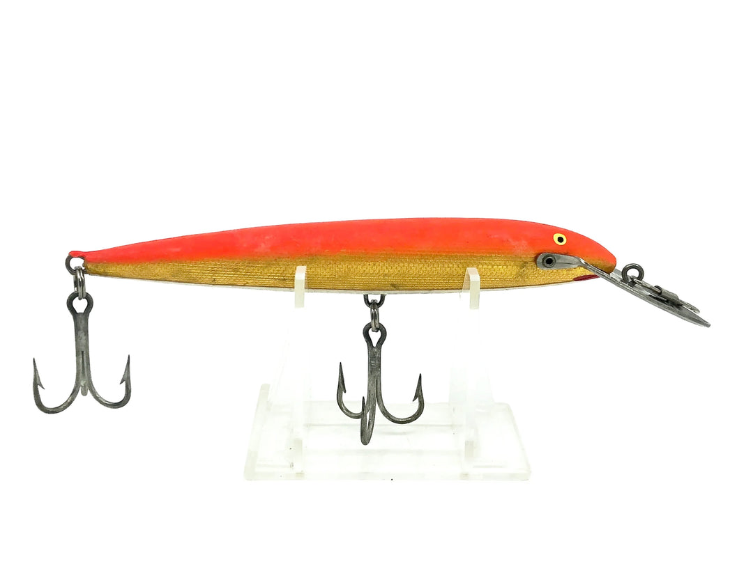 Rapala Countdown Magnum CDMAG-13, Red Fluorescent/Gold Color-Metal Lip