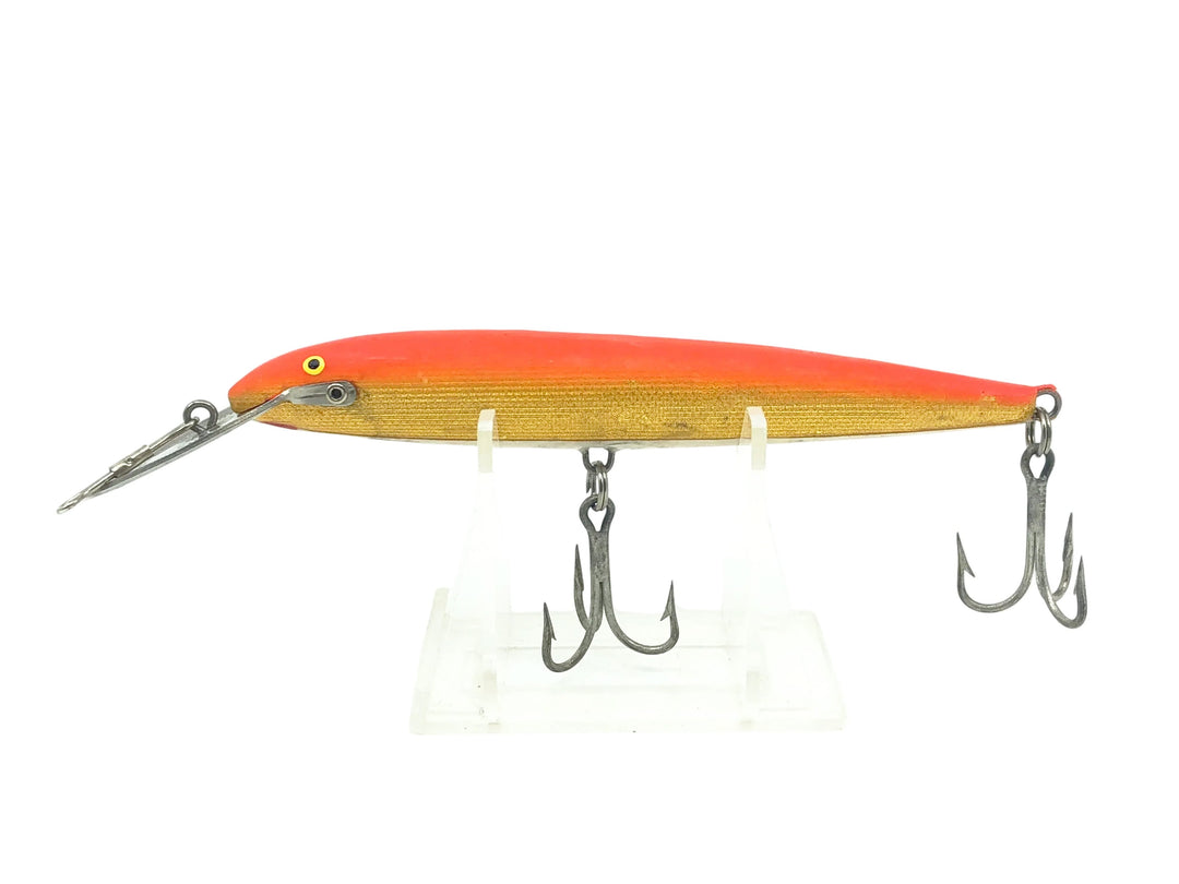 Rapala Countdown Magnum CDMAG-13, Red Fluorescent/Gold Color-Metal Lip