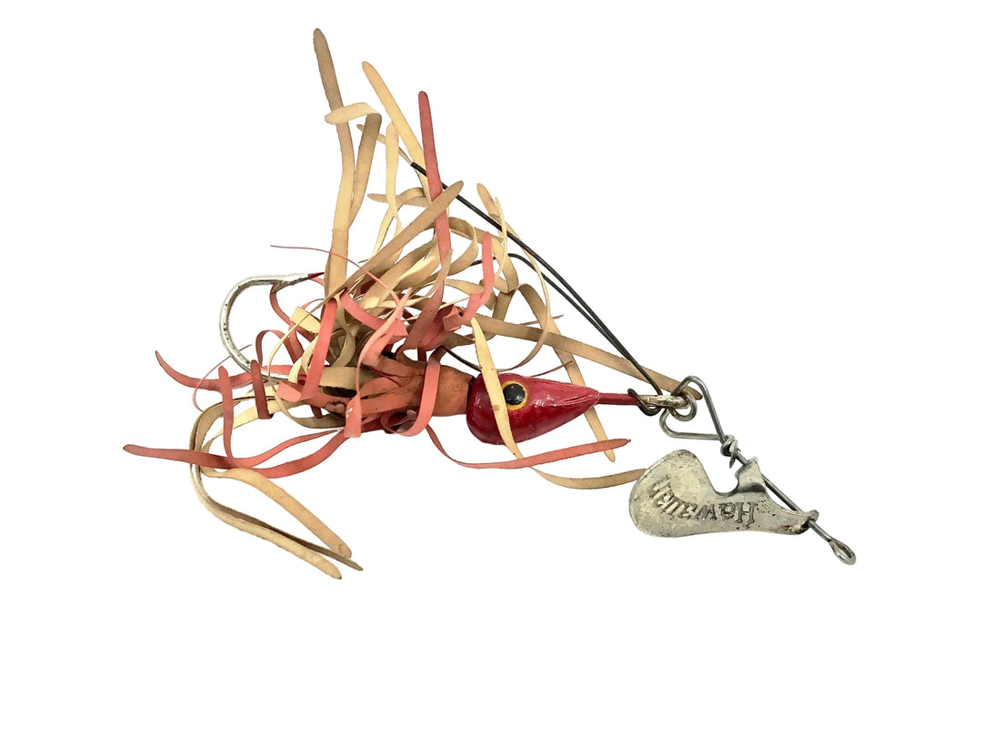 Arbogast Hawaiian Wiggler #1 1/2, Red Color