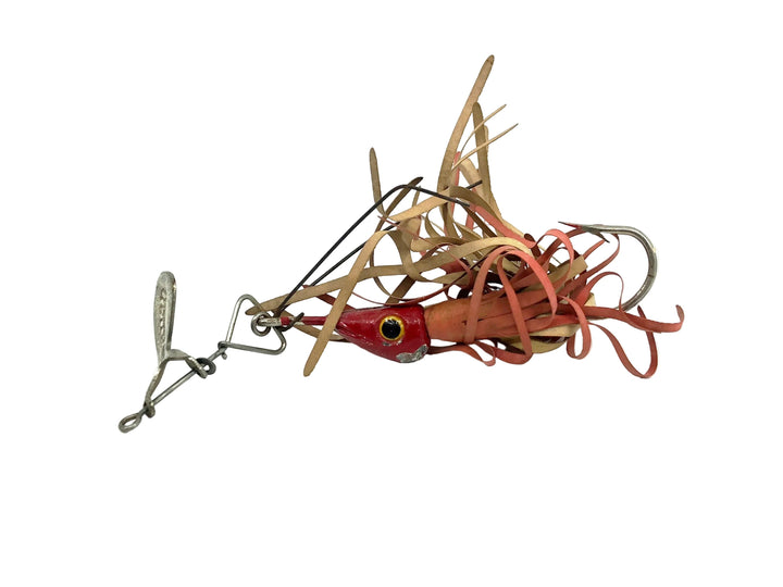 Arbogast Hawaiian Wiggler #1 1/2, Red Color