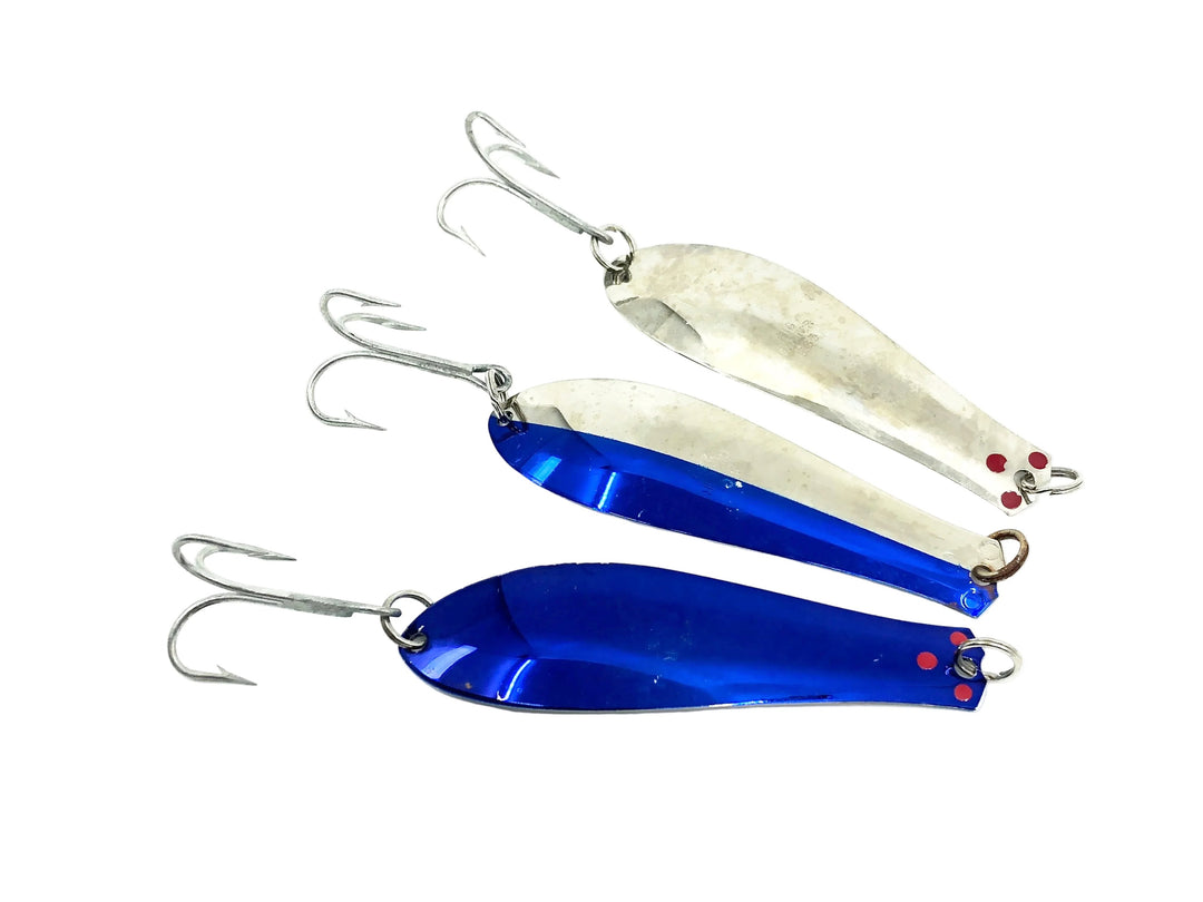 Prescott/Arbogast Big Doctor Spoon 285 Trio, Silver/Blue